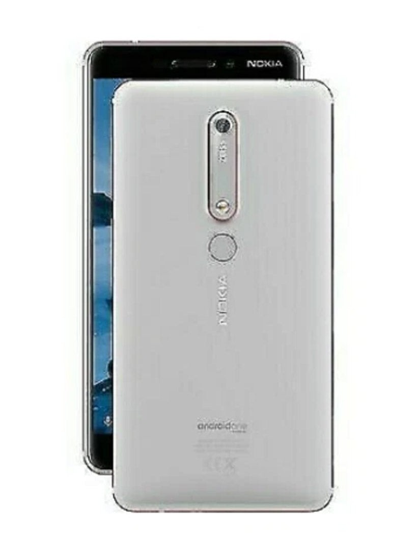 Nokia 6.1 - TA-1050 - 32GB - Silver (Unlocked) Smartphone
