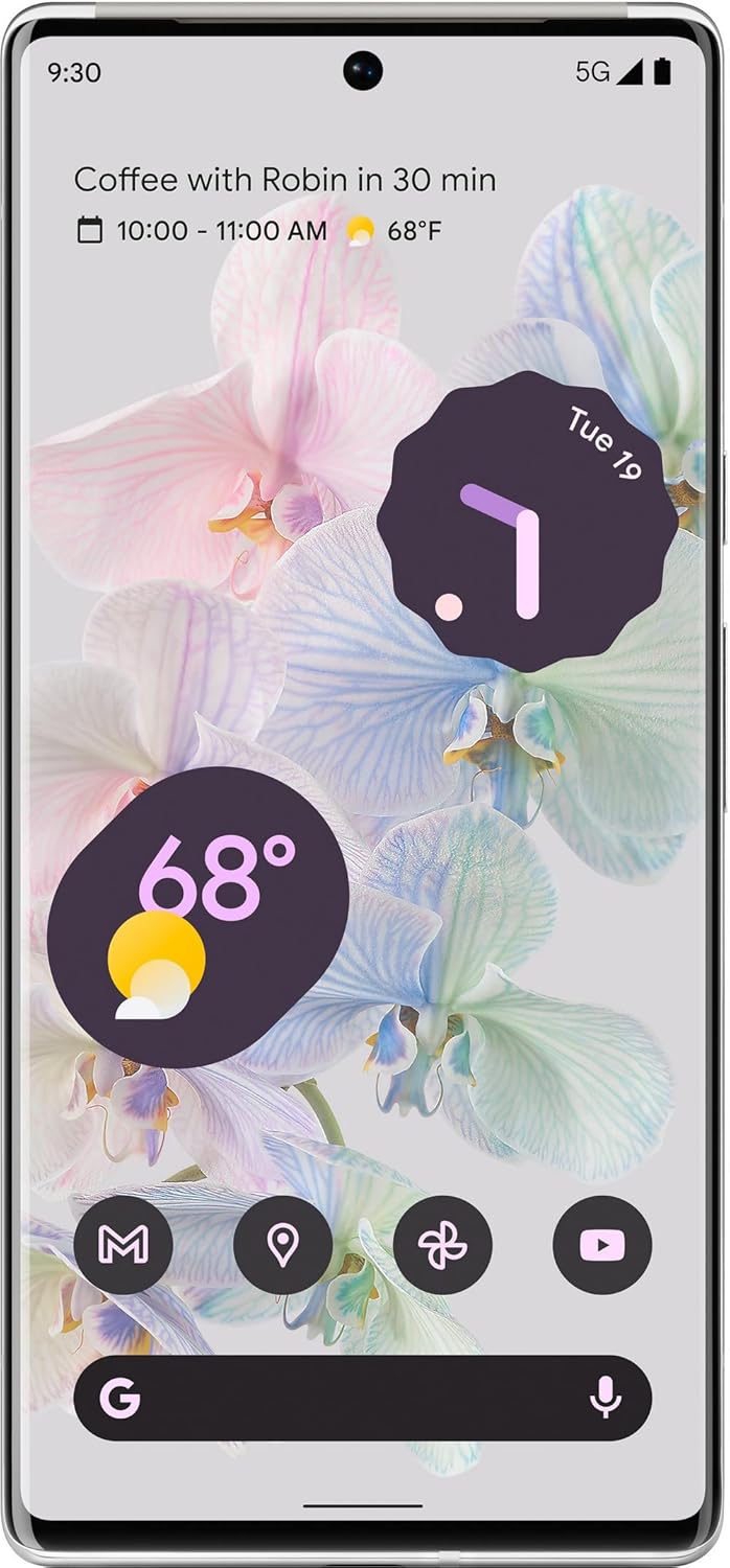 Google Pixel 6 - 128GB - Cloudy White (Unlocked) Smartphone