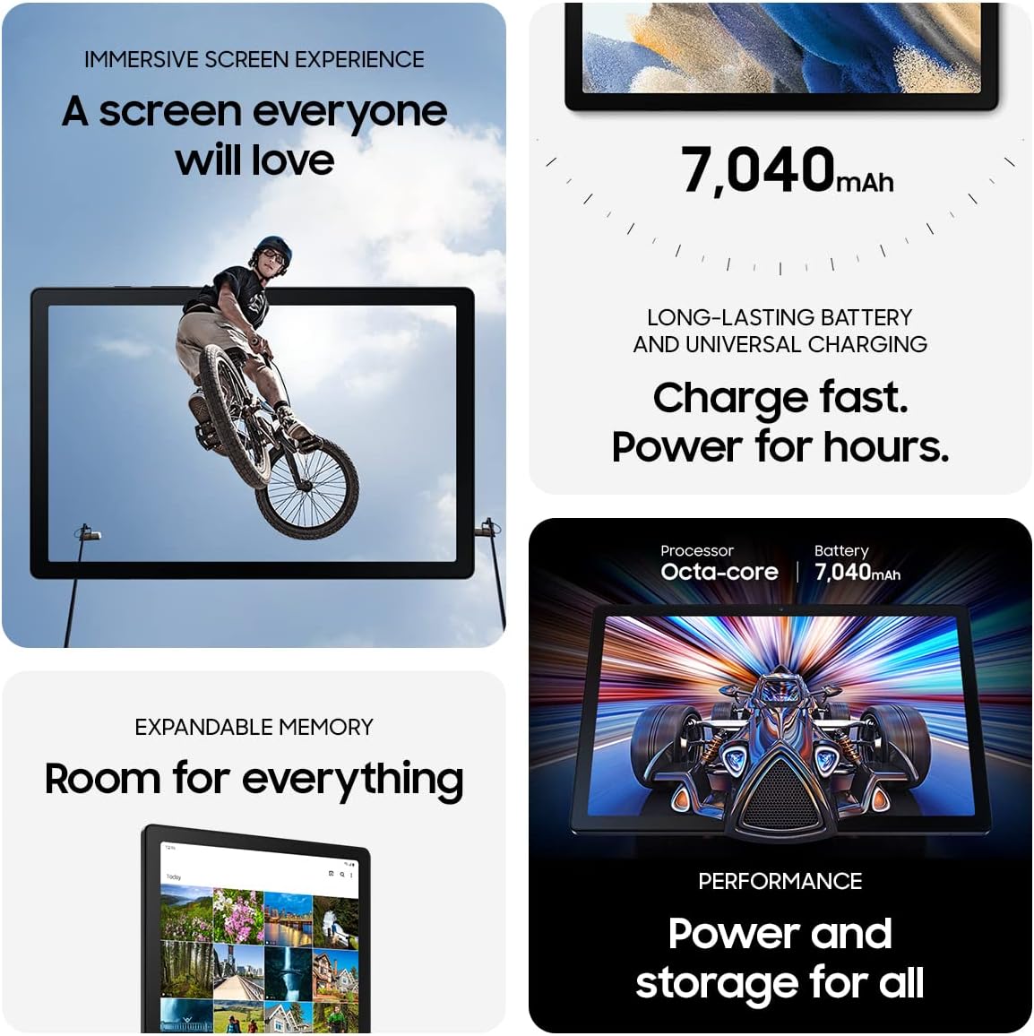 Samsung Galaxy Tab A8 SM-X200 - 32GB, Wi-Fi, 10.5" - Grey - UK Model