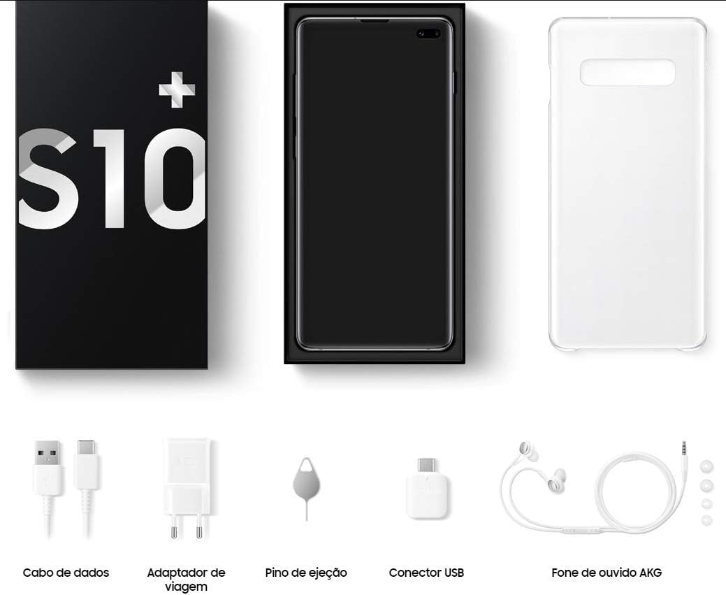 Samsung Galaxy S10+ Plus - 128GB - Prism Black (Unlocked) Smartphone