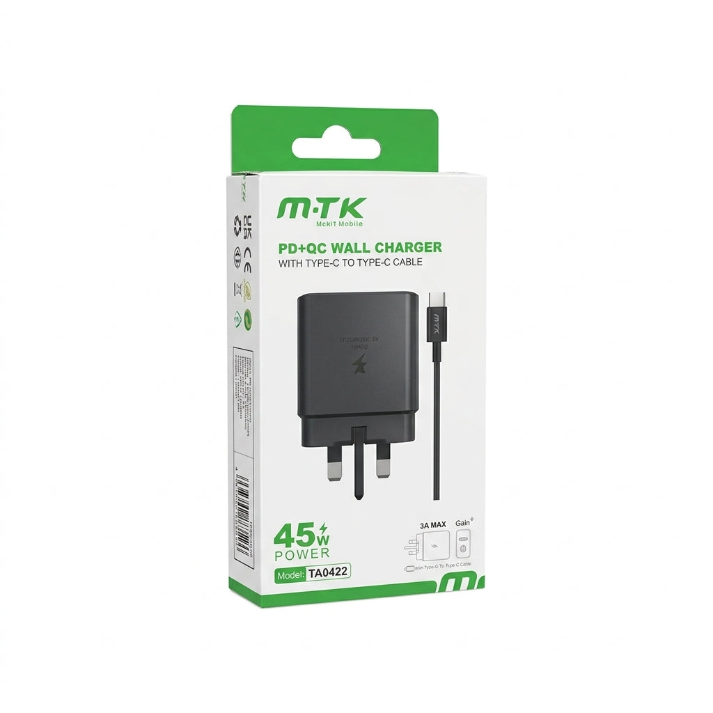 45W Fast Charger - With Cable