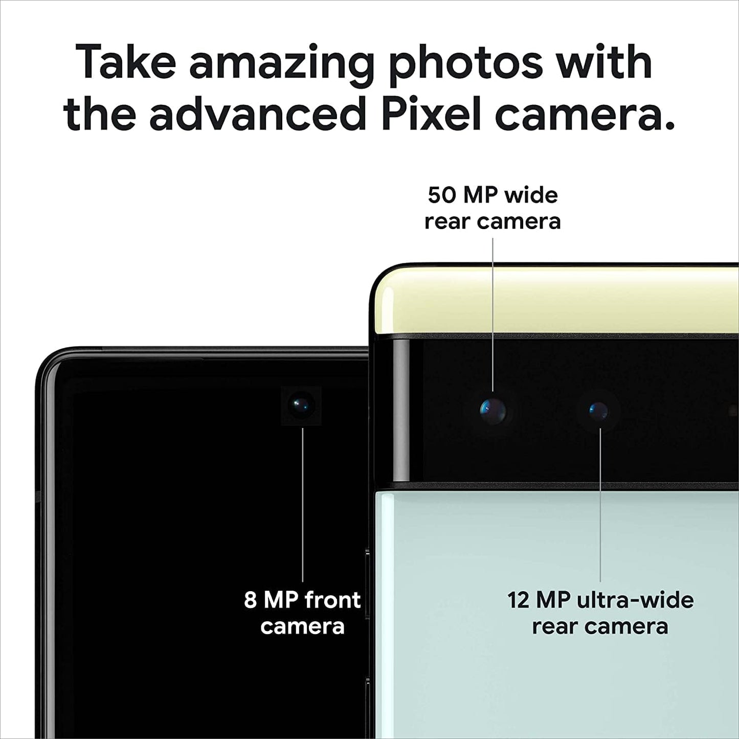 Google Pixel 6 5G - 128GB - Stormy Black (Unlocked) Smartphone