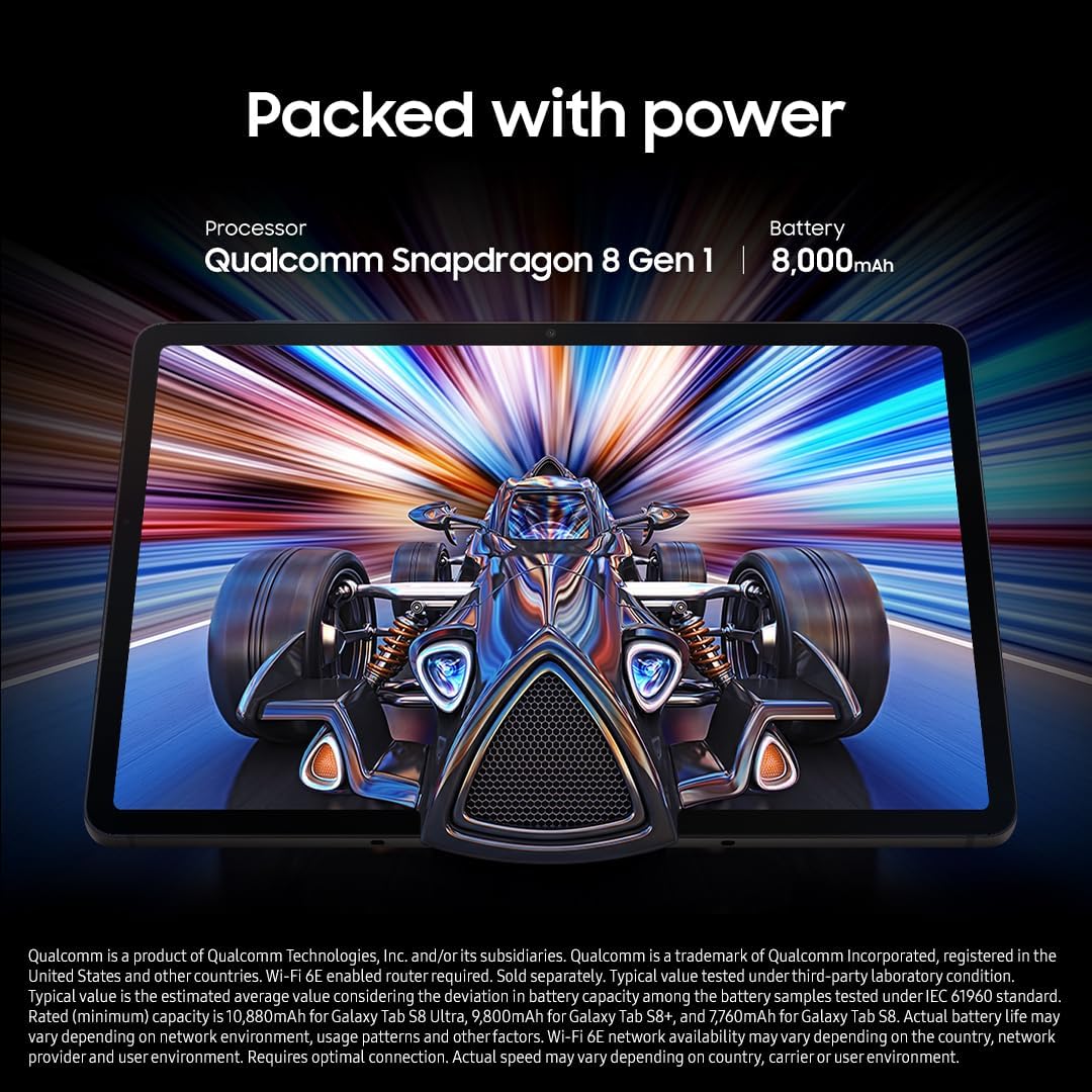 Samsung Galaxy Tab S8 SM-X700 - 128GB - WiFi - Graphite - UK Model